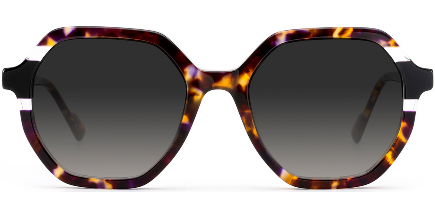 Acetate Geometric Sunglasses SG7251