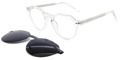 Monture à clips ovale en acétate F2570