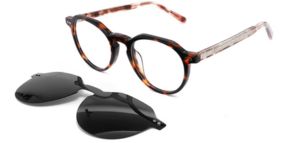 Monture à clips ovale en acétate F2570