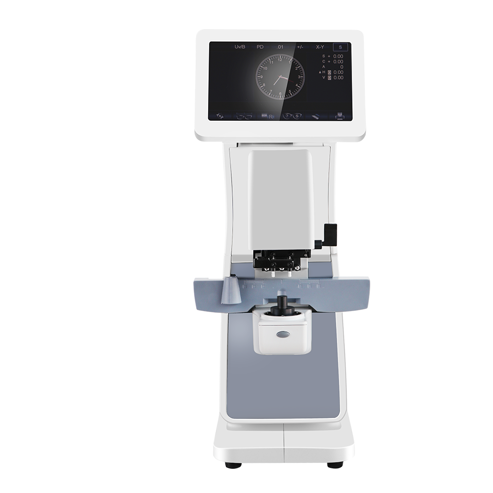Automatic digital lensmeter with touchscreen — front view
