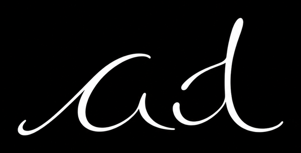 Adams AD white logo